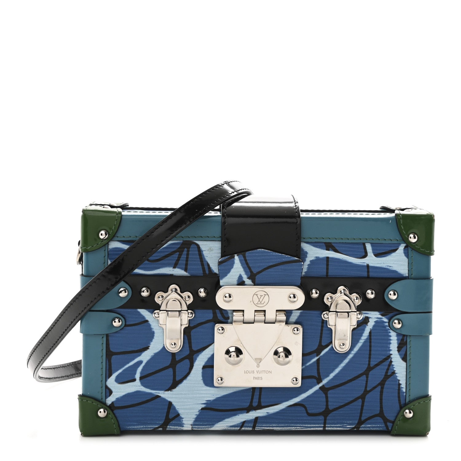 Louis Vuitton Epi Petite Malle Aqua 1 of 9