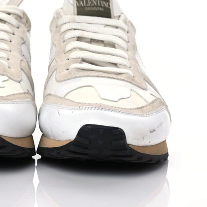 Valentino Garavani Fabric Suede L'Amour Mens Rockrunner Sneakers 41 White 5 of 21