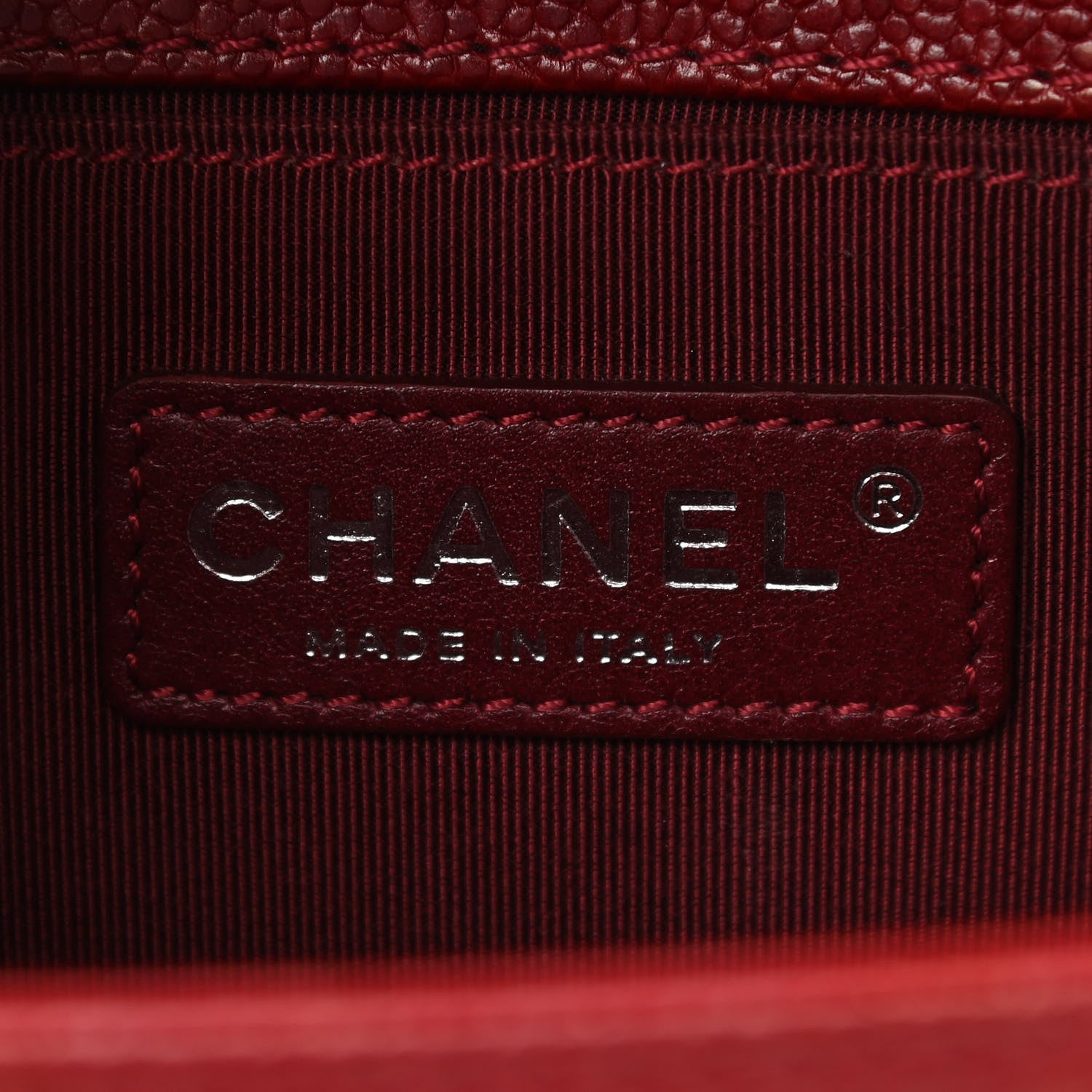 Chanel Caviar Quilted Small Boy Flap Dark Red 6 of 11