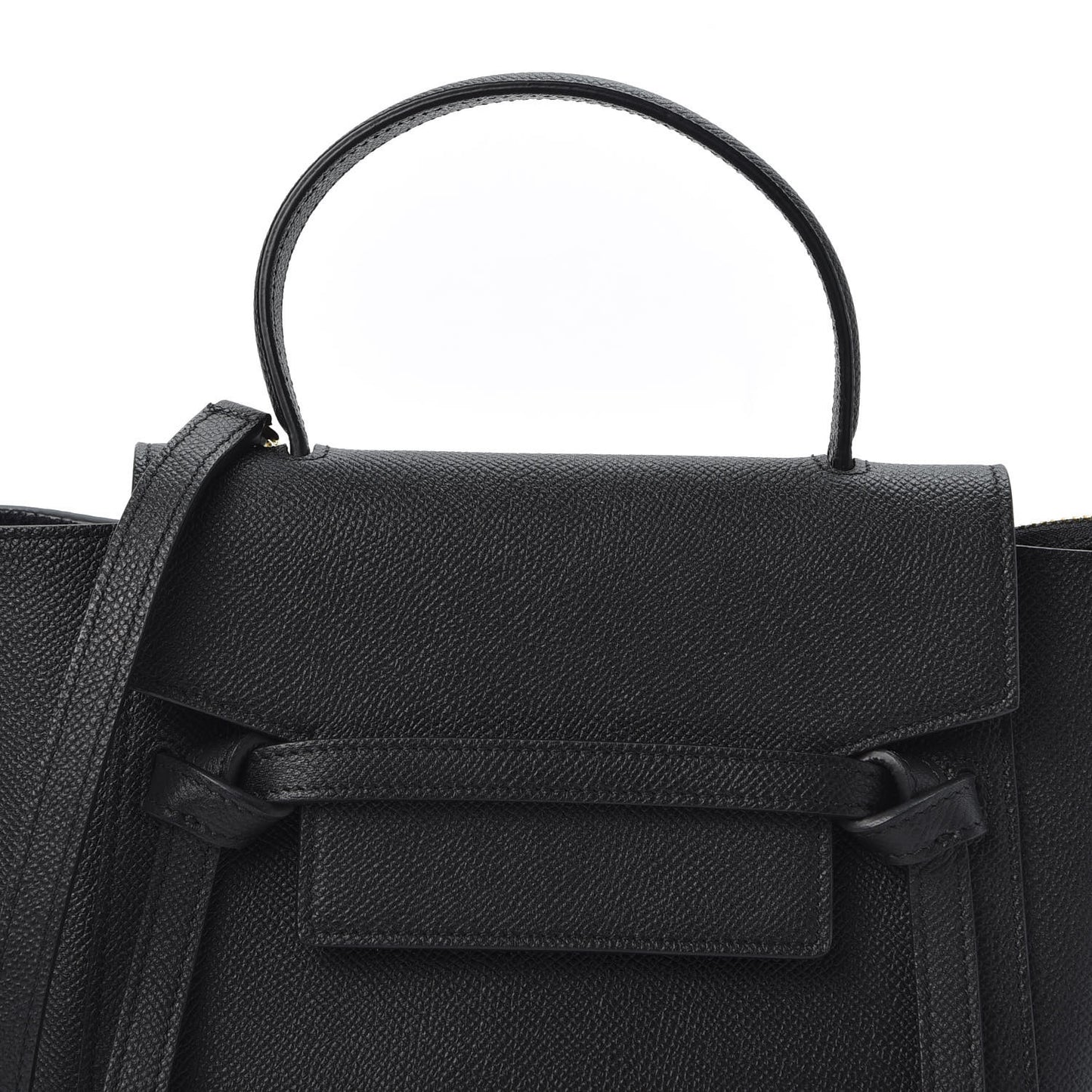 Grained Calfskin Nano Belt Bag Black