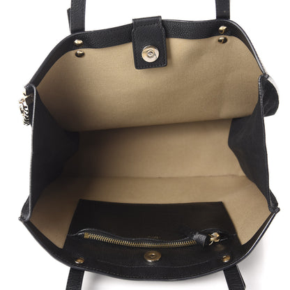 Chloe Grained Calfskin Suede Small Faye Tote Black 5 of 10