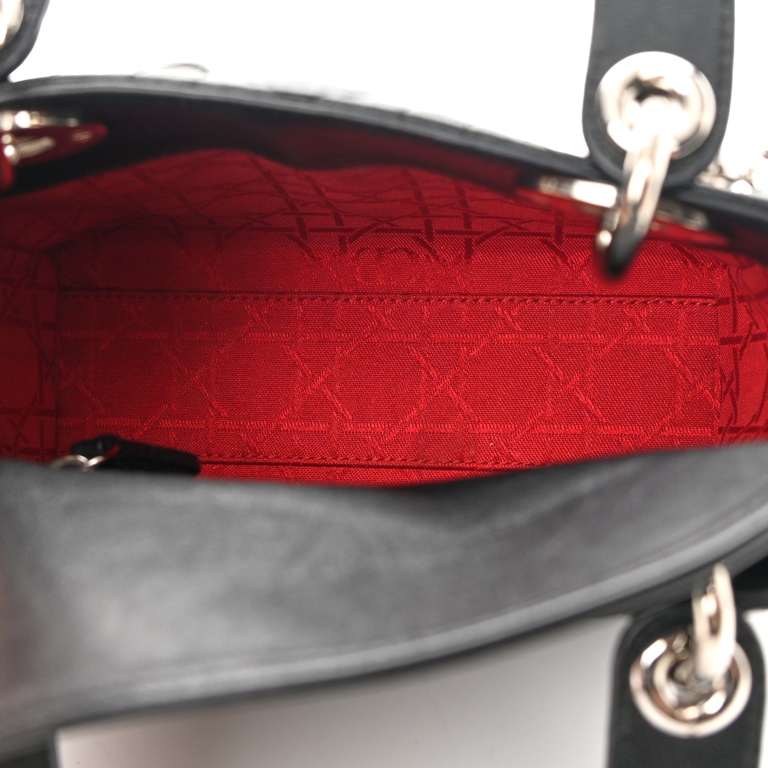 Christian Dior Lambskin Cannage Mini Lady Dior Black 5 of 15