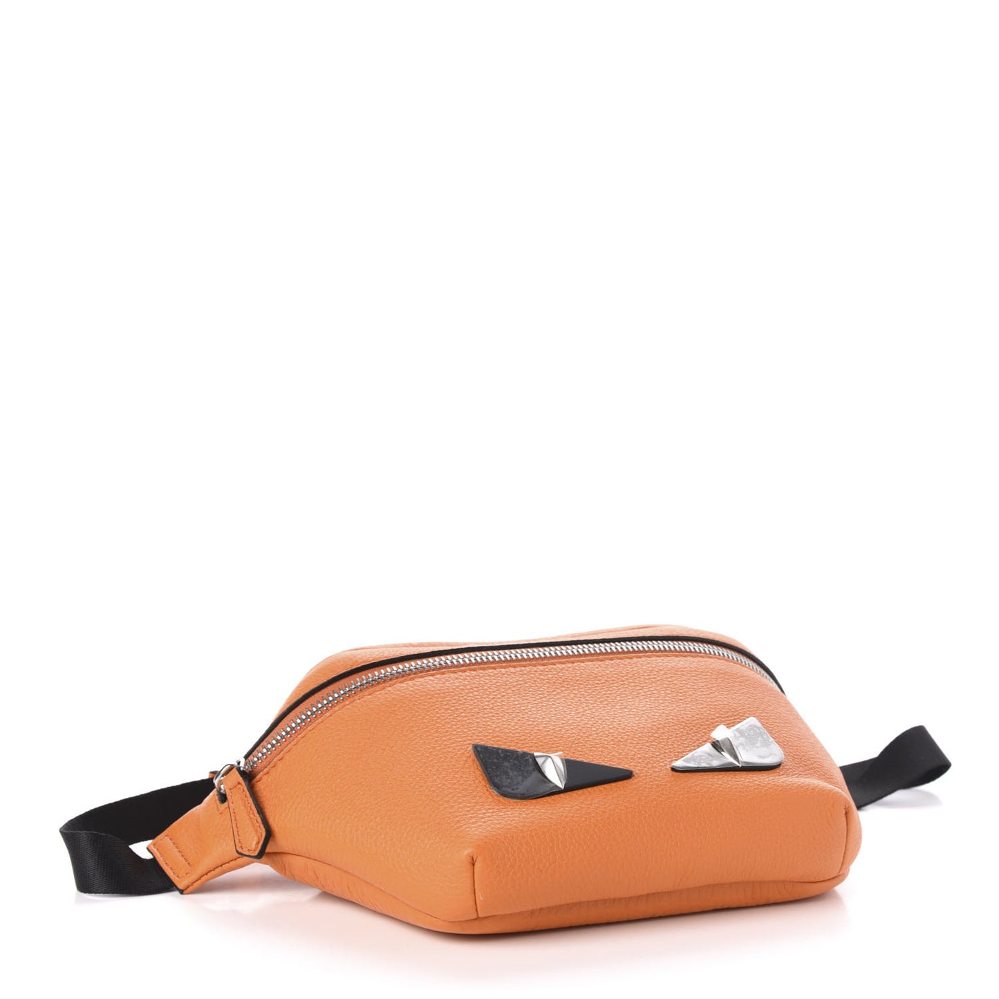 Cuoio Romano Metal Bug Eyes Kids Belt Bag Orange