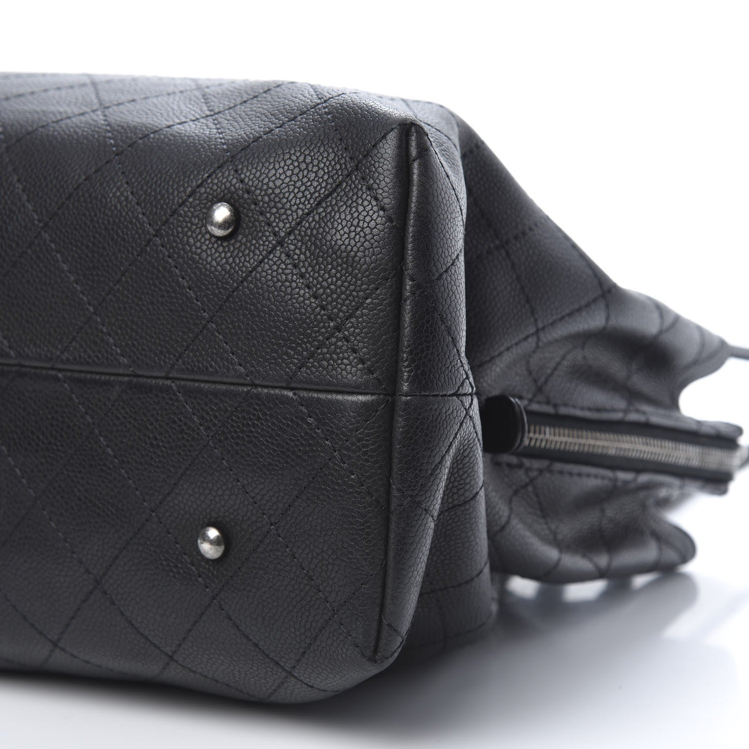 Chanel Grained Vegetal Calfskin Urban Shopping Tote Black 10 of 16