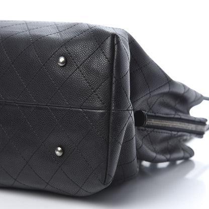 Chanel Grained Vegetal Calfskin Urban Shopping Tote Black 10 of 16