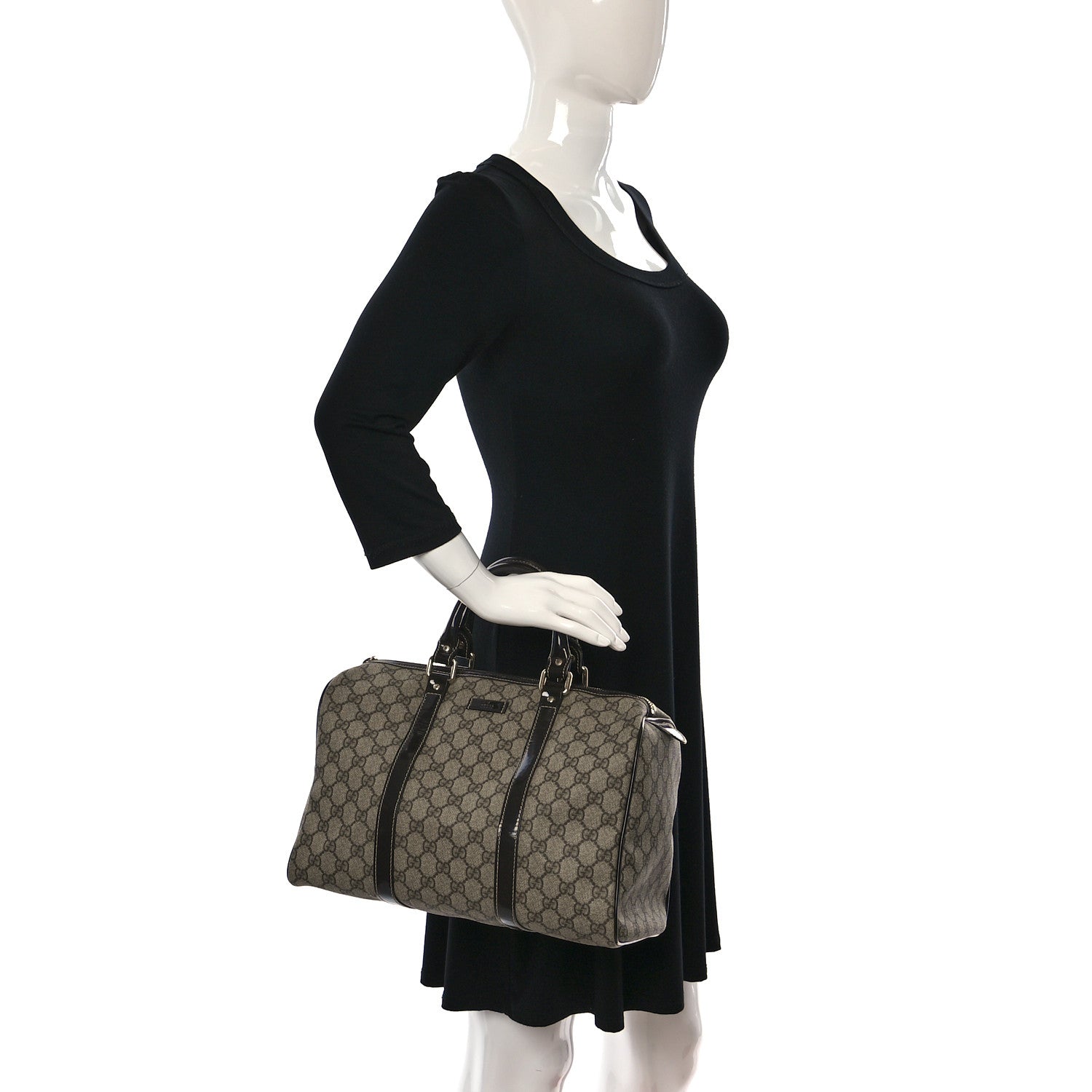 Gucci GG Plus Monogram Medium Joy Boston Dark Brown 2 of 9
