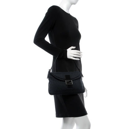 Fendi Zucchino Baguette Black 2 of 6