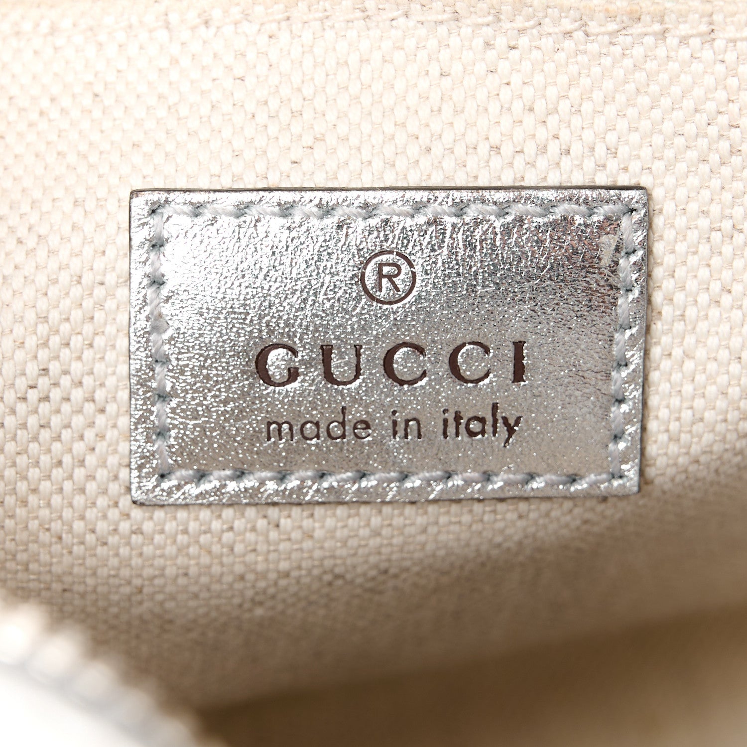 Gucci Metallic Sakai Be Green Calfskin Diagonal Stitched Small Blondie Shoulder Bag Silver 6 of 13