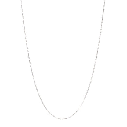 Tiffany 18K White Gold Chain Necklace 18" 1 of 5