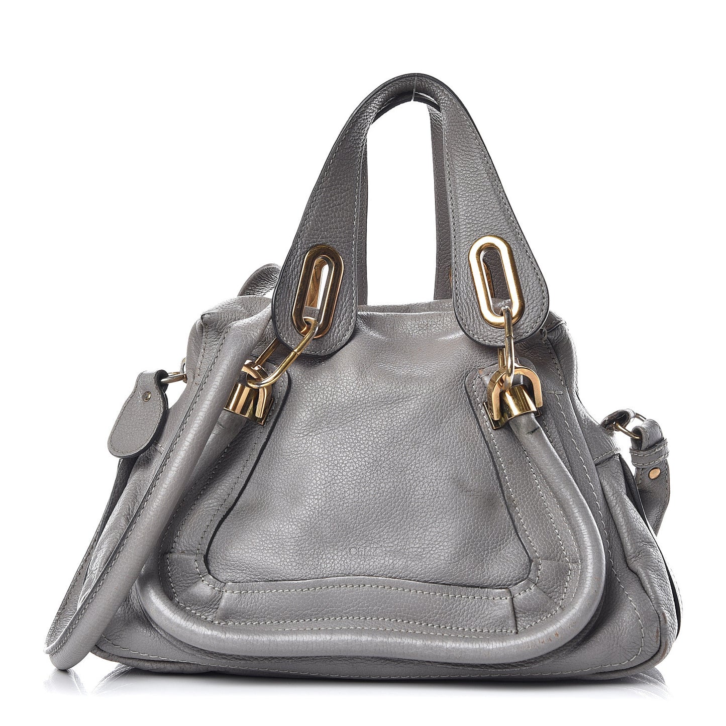 Calfskin Small Paraty Cashmere Grey