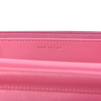 Chanel Caviar Quilted Wallet on Chain WOC Pink 9 of 11