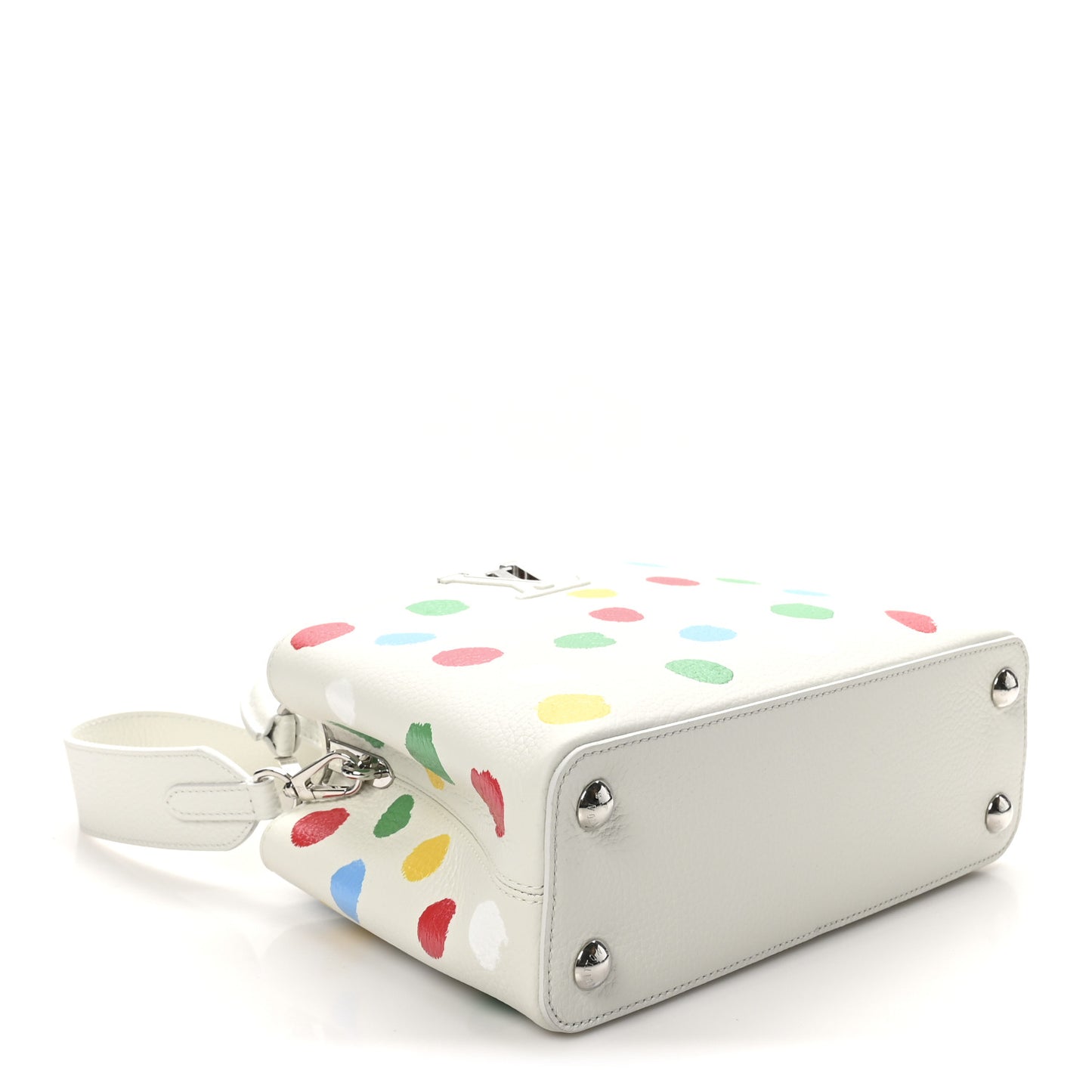 LV X YK Taurillon Capucines BB White
