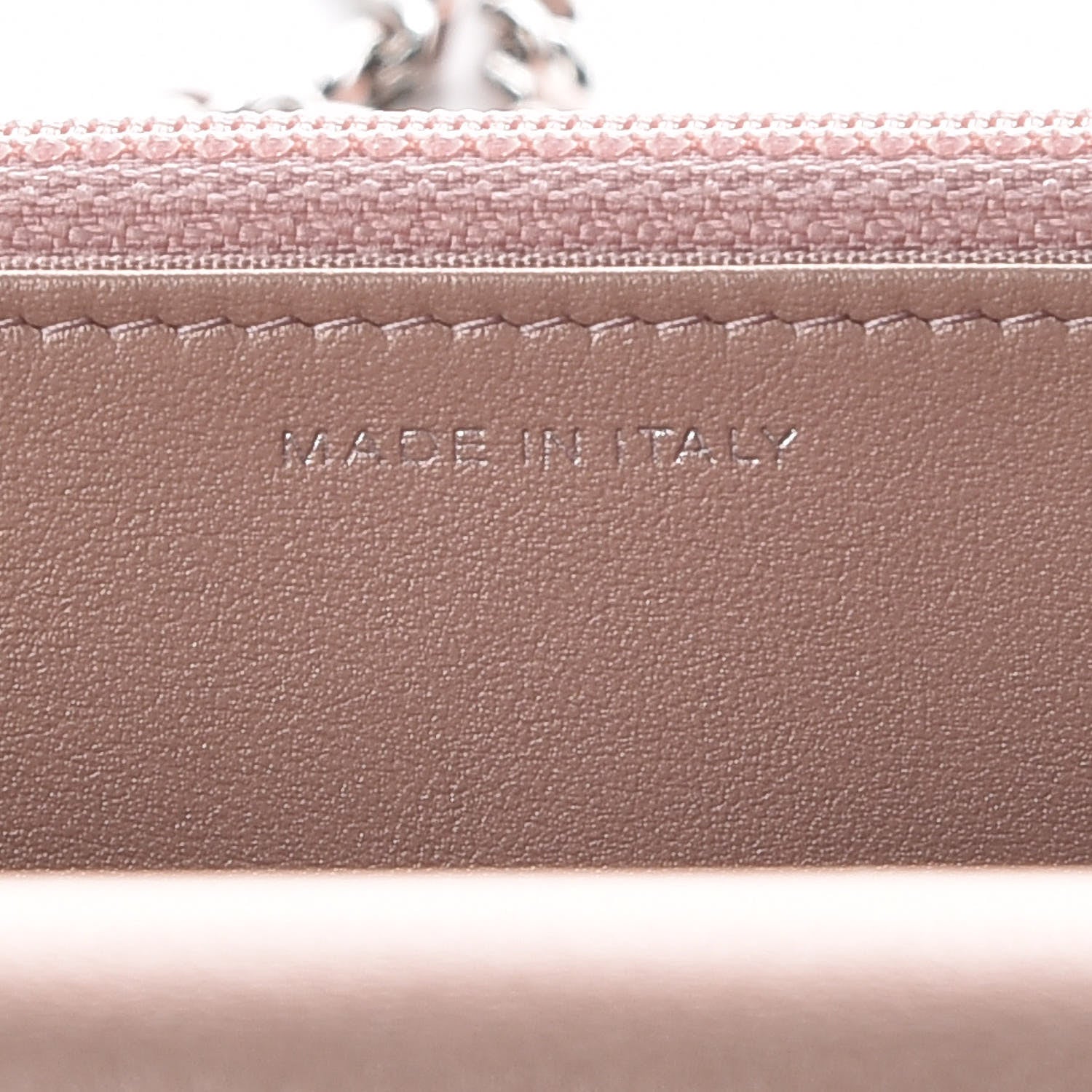 Chanel Goatskin Camellia Embossed Wallet On Chain WOC Light Pink 7 of 12