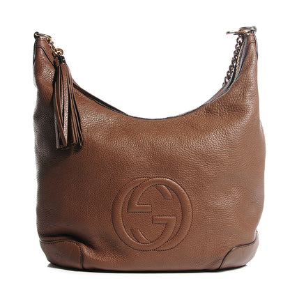 Gucci Cellarius Calfskin Medium Soho Chain Hobo Acero 1 of 8