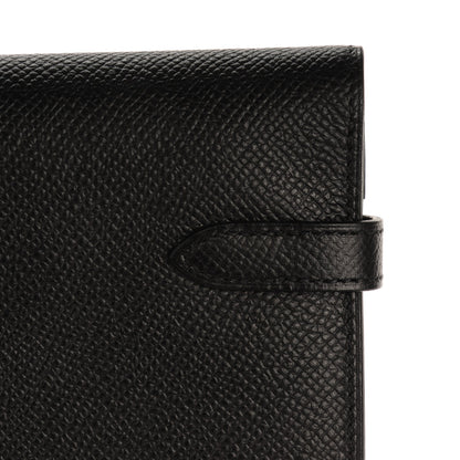 Hermes Epsom Kelly Longue Wallet Black 10 of 11