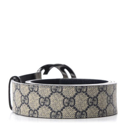Gucci GG Supreme Monogram Interlocking G Belt 100 40 Navy 2 of 3