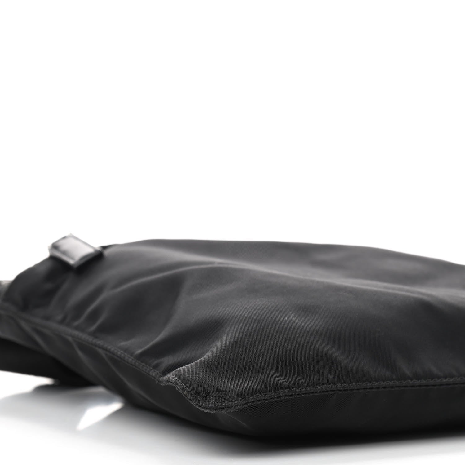 Prada Tessuto Nylon Saffiano Flat Messenger Bag Black 7 of 8