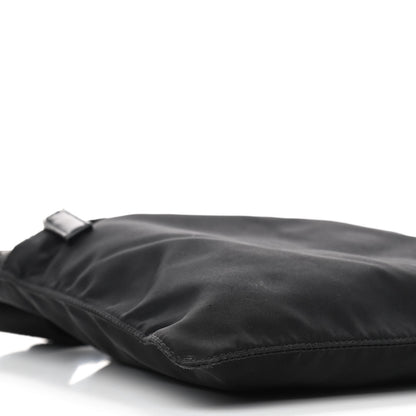 Prada Tessuto Nylon Saffiano Flat Messenger Bag Black 7 of 8
