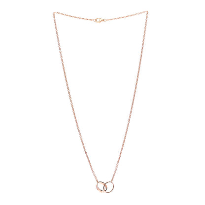 Cartier 18K Pink Gold Interlocking LOVE Necklace 3 of 5