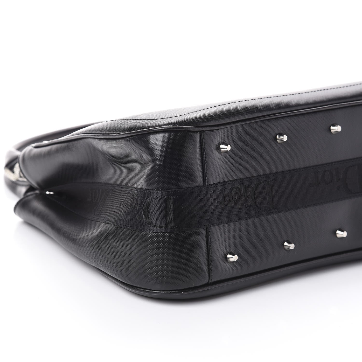 Christian Dior Coated Canvas Crystal Hardcore Shoulder Bag Black 8 of 9