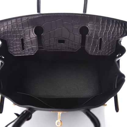 Hermes Togo Matte Alligator Birkin Touch 30 Black 7 of 40