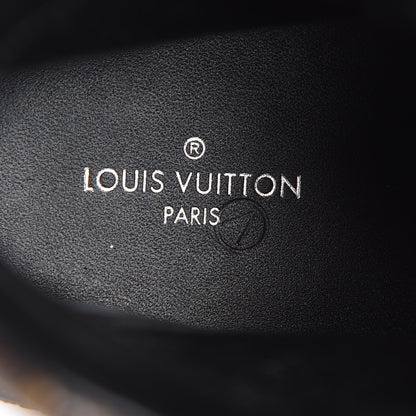 Louis Vuitton Suede Calfskin Monogram LV Black Heart Laureate Platform Desert Boots 35.5 Black 7 of 9