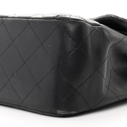 Chanel Lambskin Quilted Jumbo Double Flap Black 10 of 13