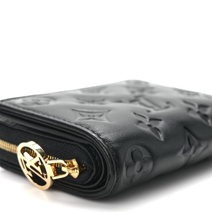 Louis Vuitton Lambskin Embossed Monogram Lou Coussin Wallet Black 7 of 8