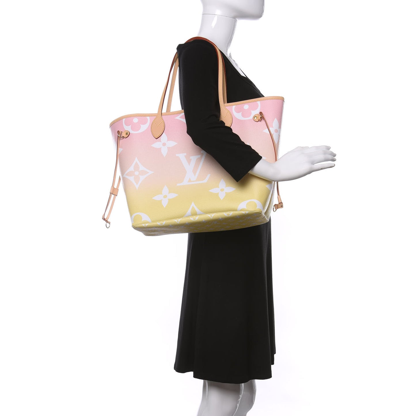 Monogram Giant By The Pool Neverfull MM Light Pink