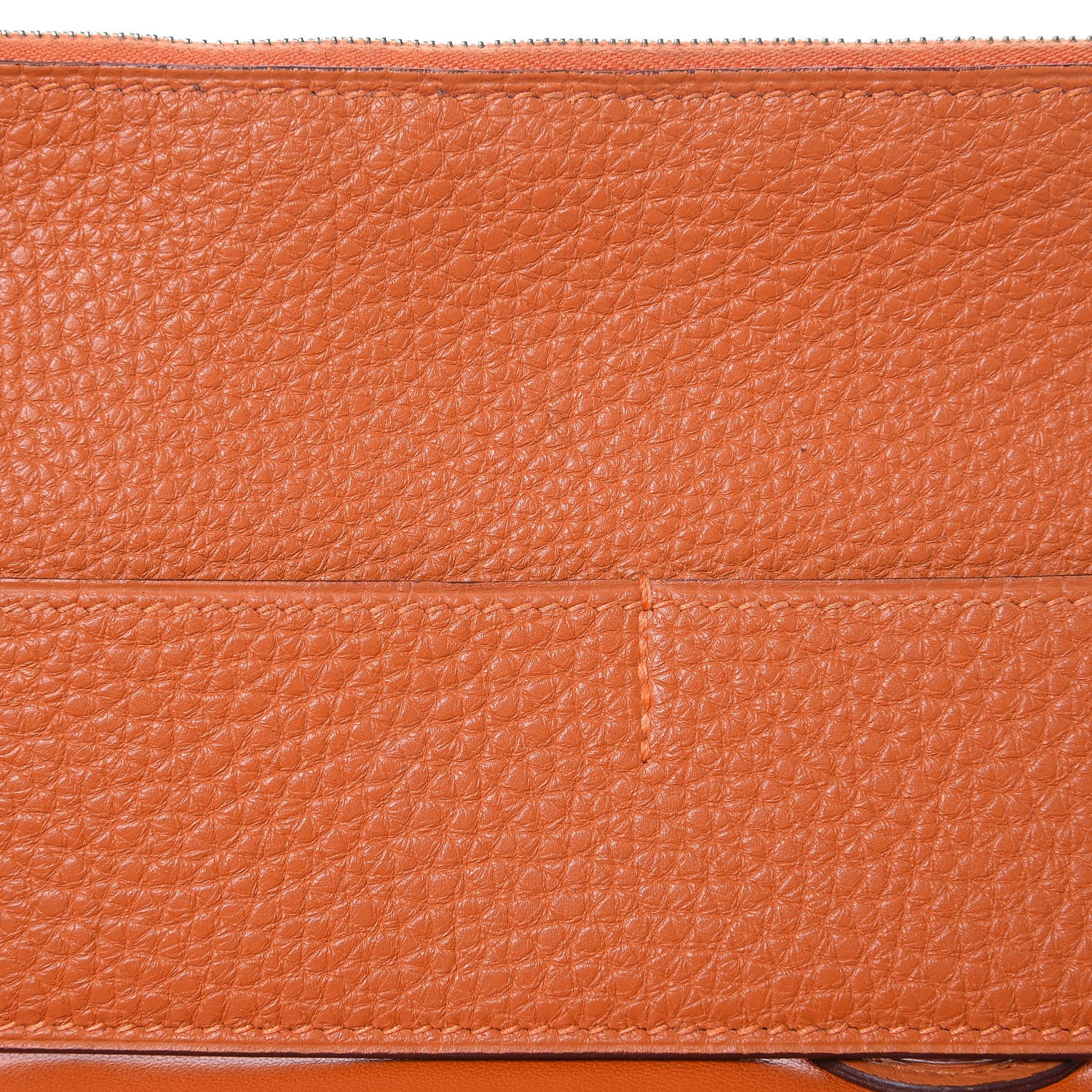 Hermes Togo Dogon Duo Wallet Orange 13 of 14
