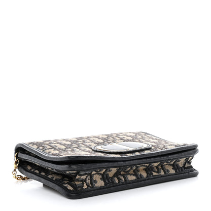 Christian Dior Oblique 30 Montaigne 2-In-1 Pouch Blue 4 of 14