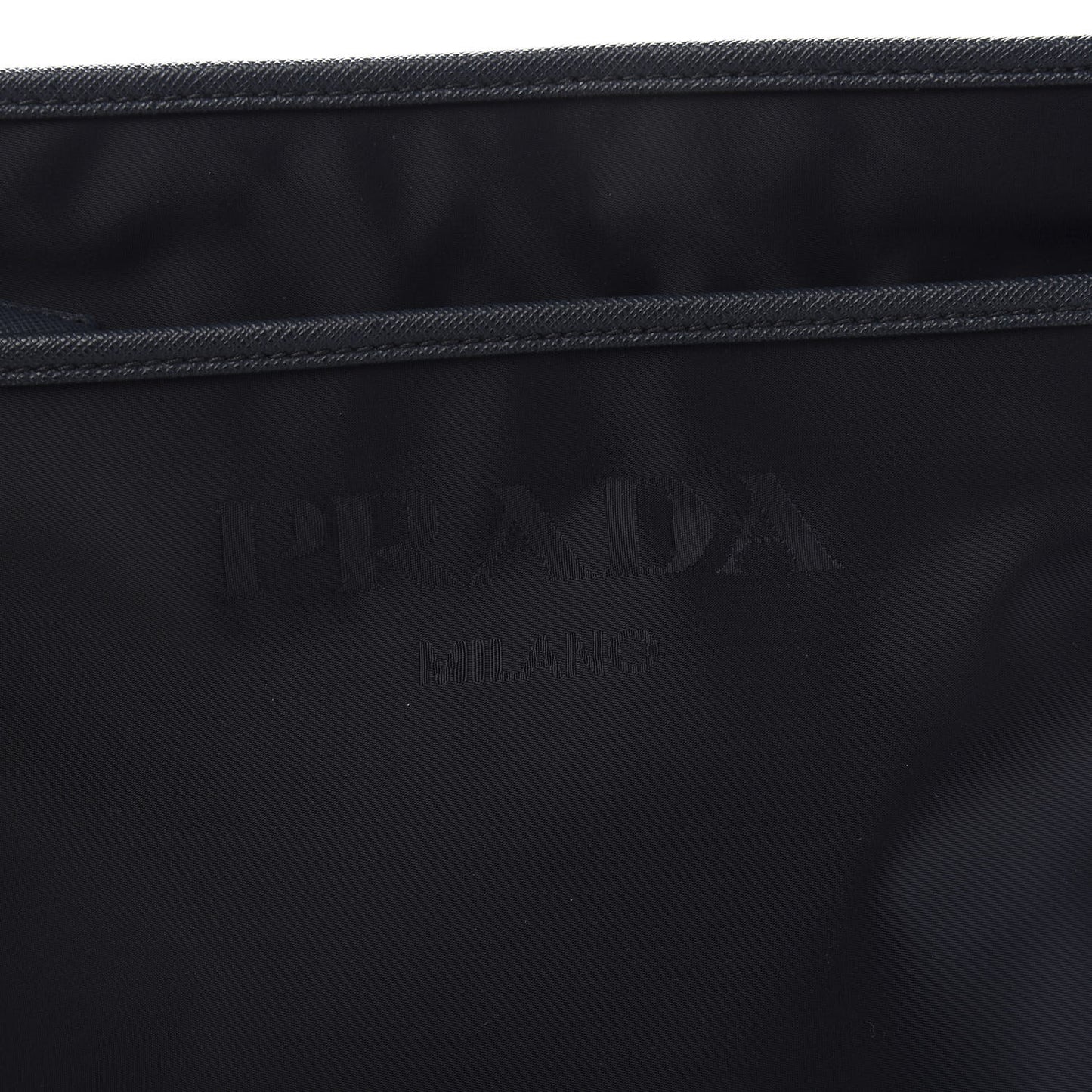 Tessuto Nylon Saffiano Flat Messenger Bag Baltico