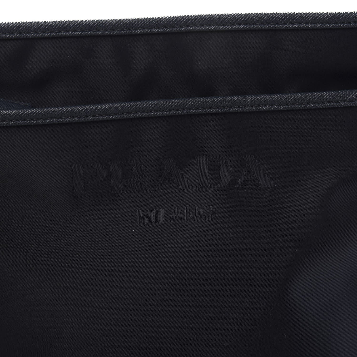Prada Tessuto Nylon Saffiano Flat Messenger Bag Baltico 10 of 11