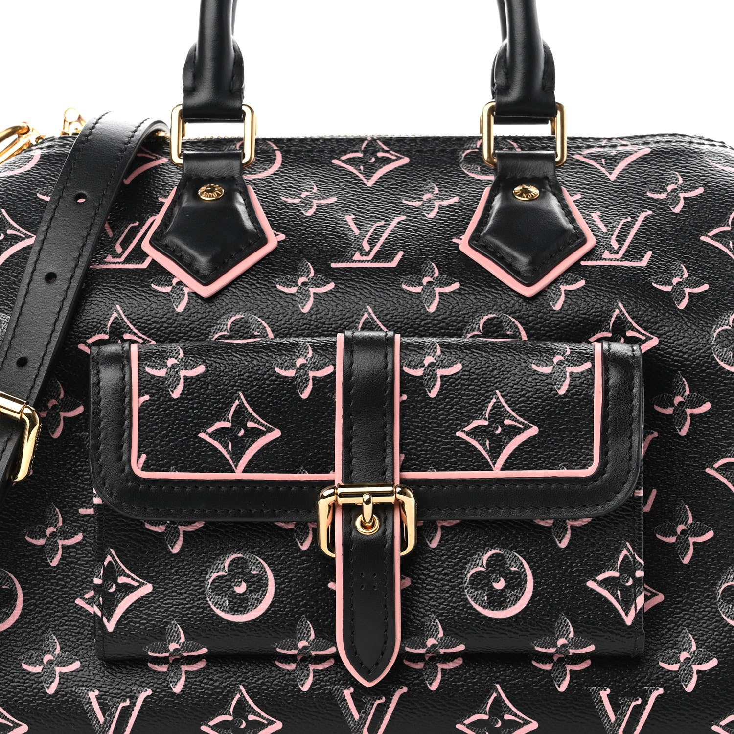 Louis Vuitton Monogram Fall for You Speedy Bandouliere 25 Black 7 of 9