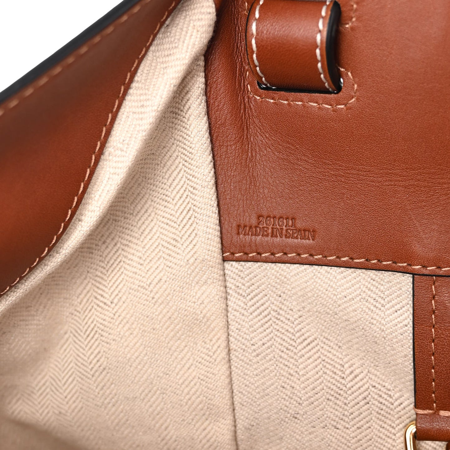 Calfskin Small Hammock Shoulder Bag Tan