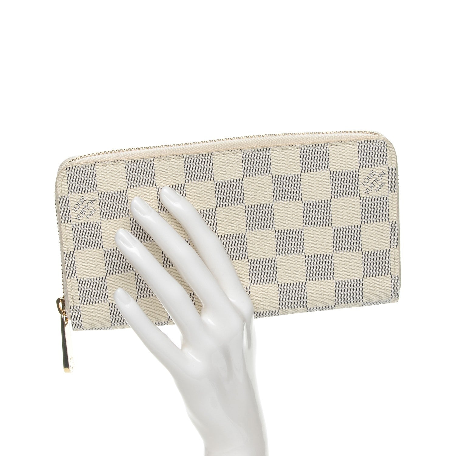 Louis Vuitton Damier Azur Zippy Wallet 2 of 8