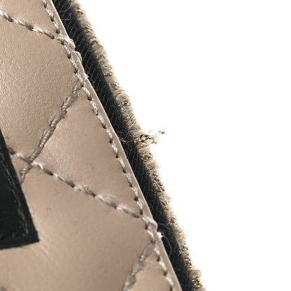 Chanel Crumpled Goatskin CC Espadrille Mules 39 Beige Black 9 of 10