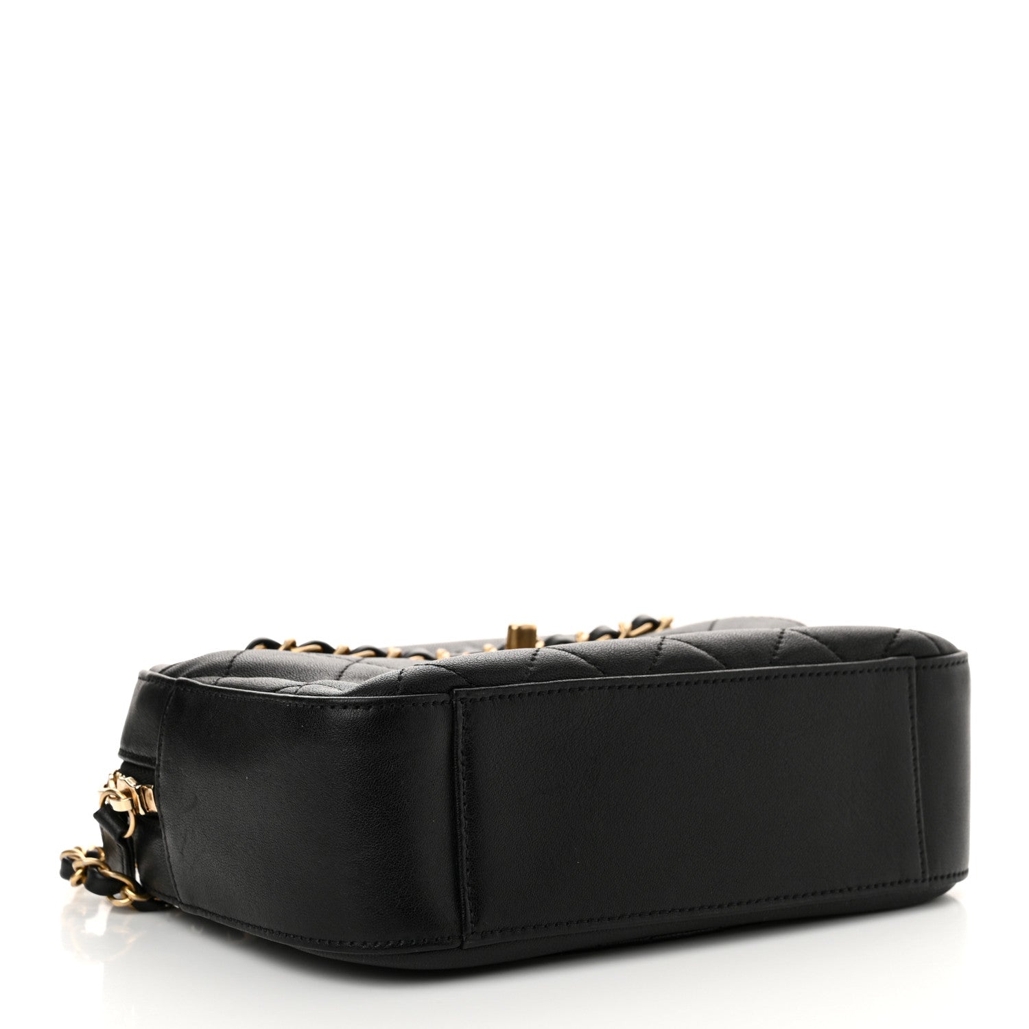 Chanel Goatskin Quilted Chanel 19 Camera Case Black 4 of 11