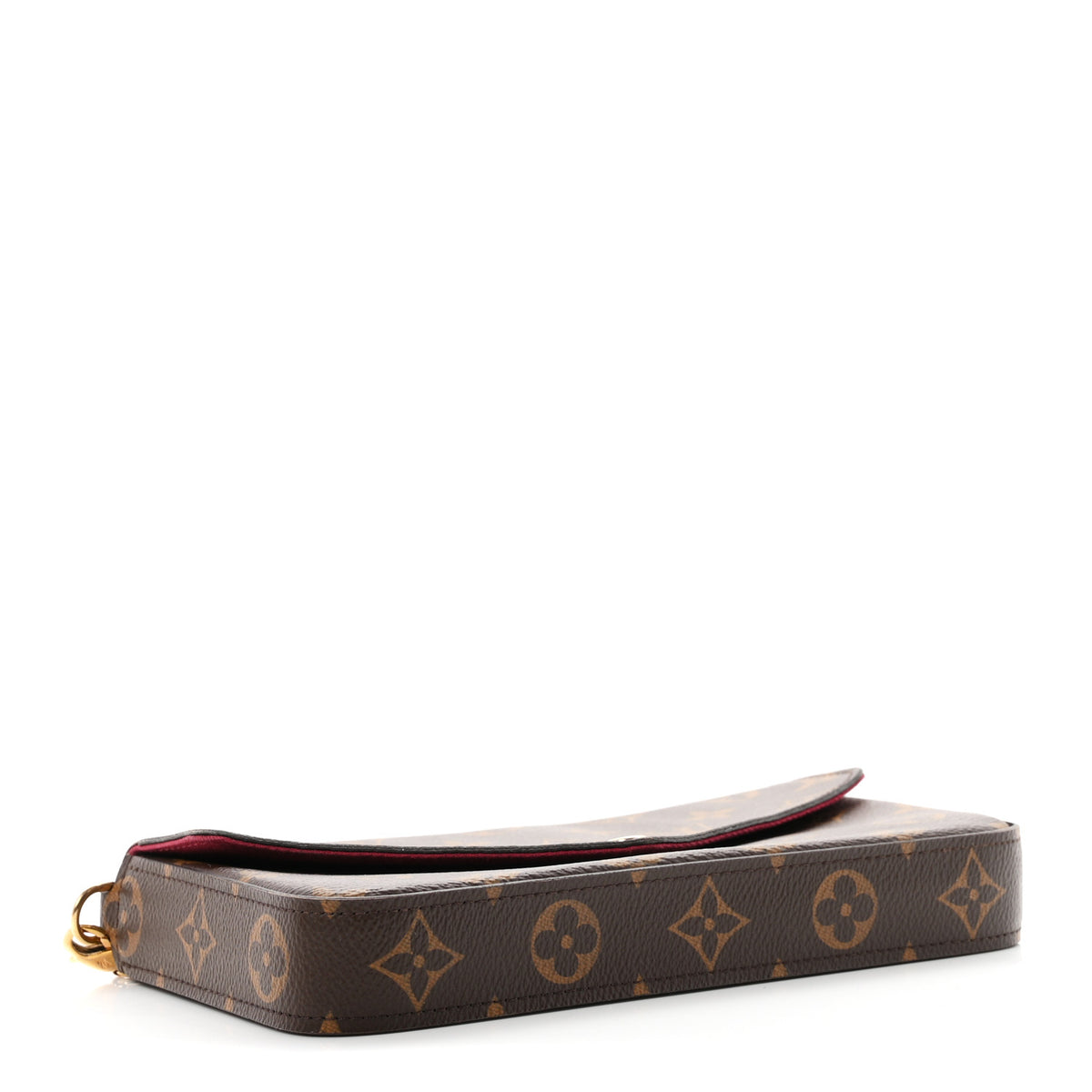 Monogram Pochette Felicie Chain Wallet Fuchsia