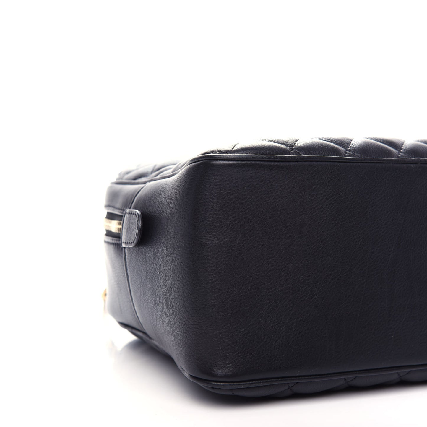 Calfskin Quilted CC Medium Vanity Case Black
