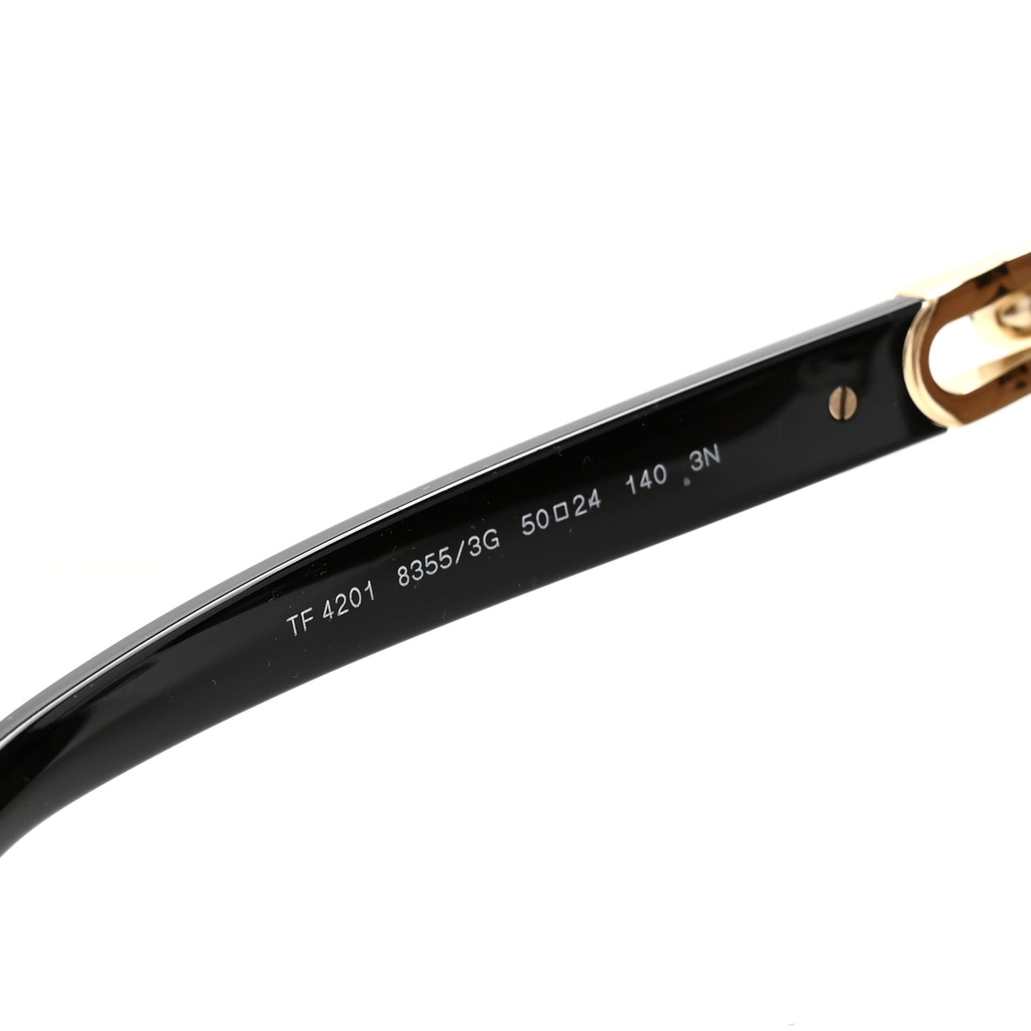 Acetate TF4201 Round Sunglasses Black Beige Blue