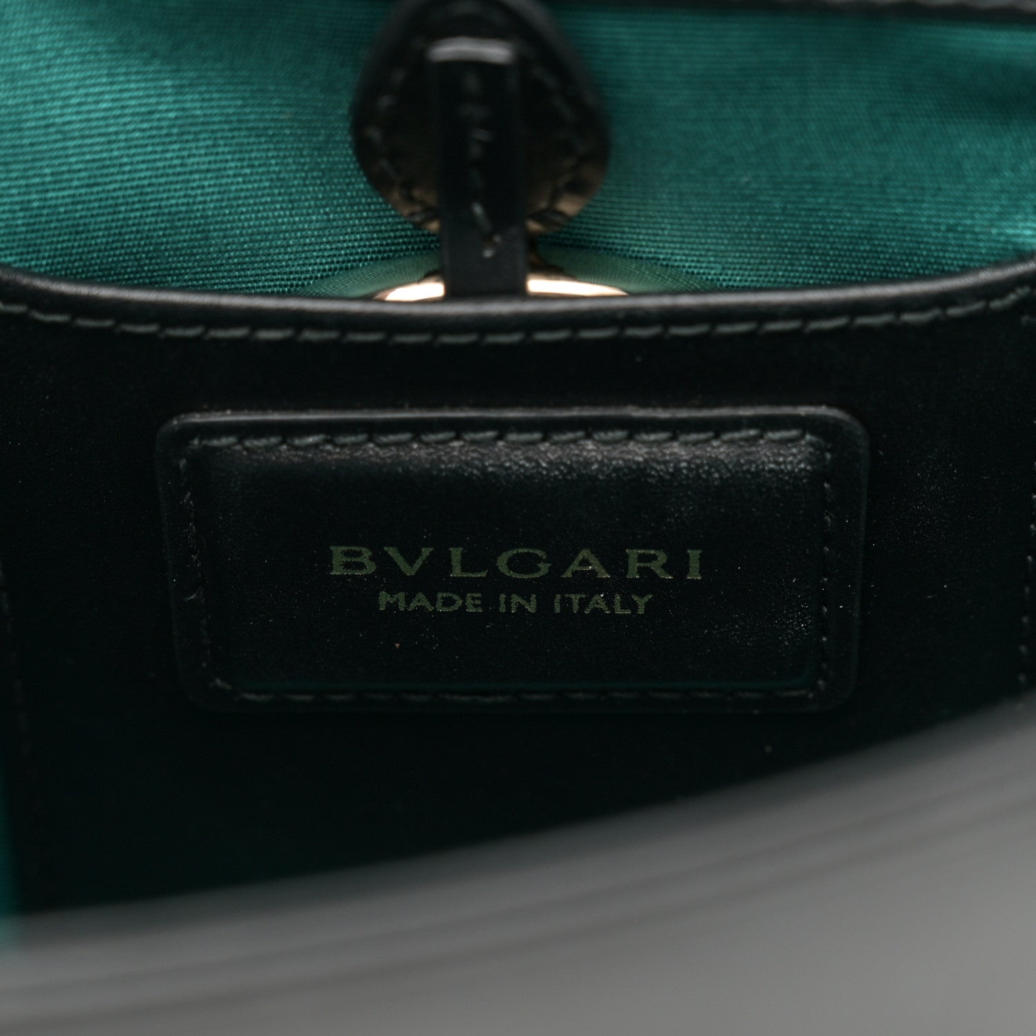 Bulgari Calfskin Small Serpenti Forever Snake Strap Crossbody Bag Black 6 of 10