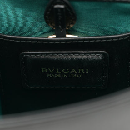 Bulgari Calfskin Small Serpenti Forever Snake Strap Crossbody Bag Black 6 of 10