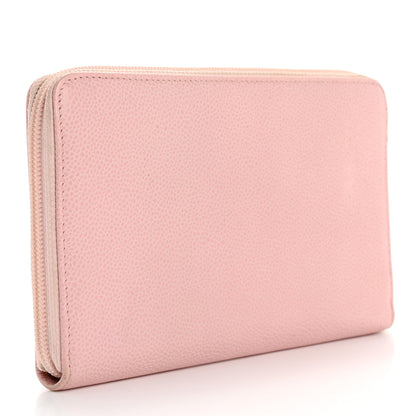 Chanel Caviar Large Timeless CC Zip Around Wallet Pink 3 of 7