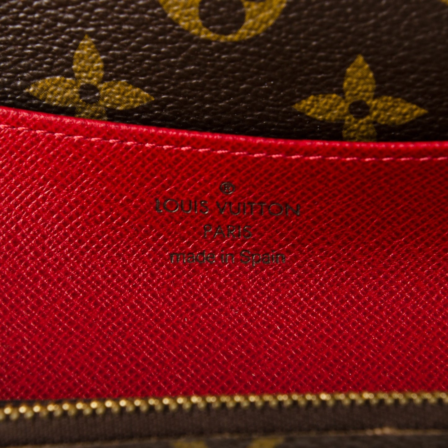 Monogram Emilie Wallet Rouge