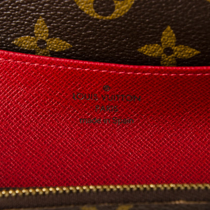 Louis Vuitton Monogram Emilie Wallet Rouge 6 of 8