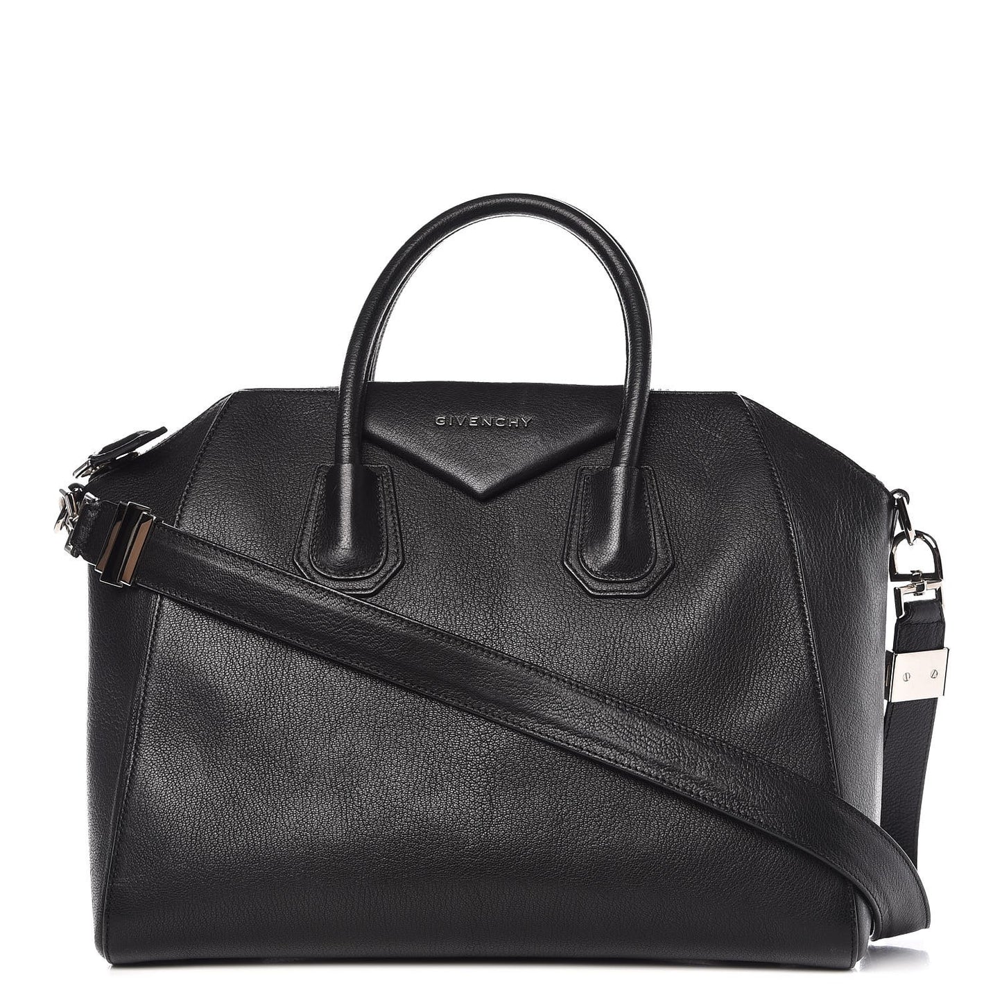 Sugar Goatskin Medium Antigona Black