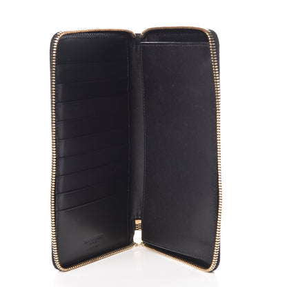 Saint Laurent Toile Monogram Classic Zip Around Wallet Black 5 of 8