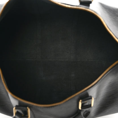 Louis Vuitton Epi Keepall 50 Black 4 of 11