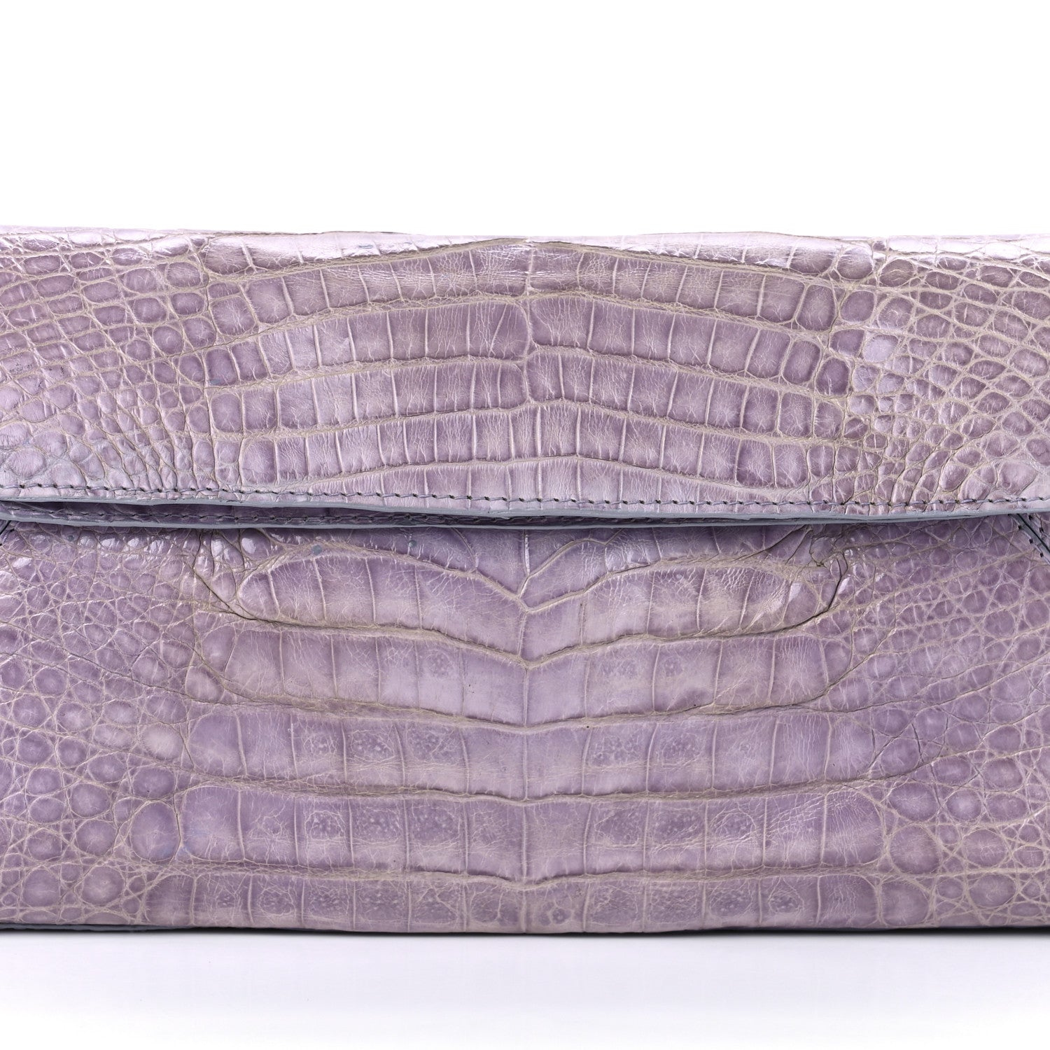 Nancy Gonzalez Crocodile Envelope Clutch Lilac 8 of 9